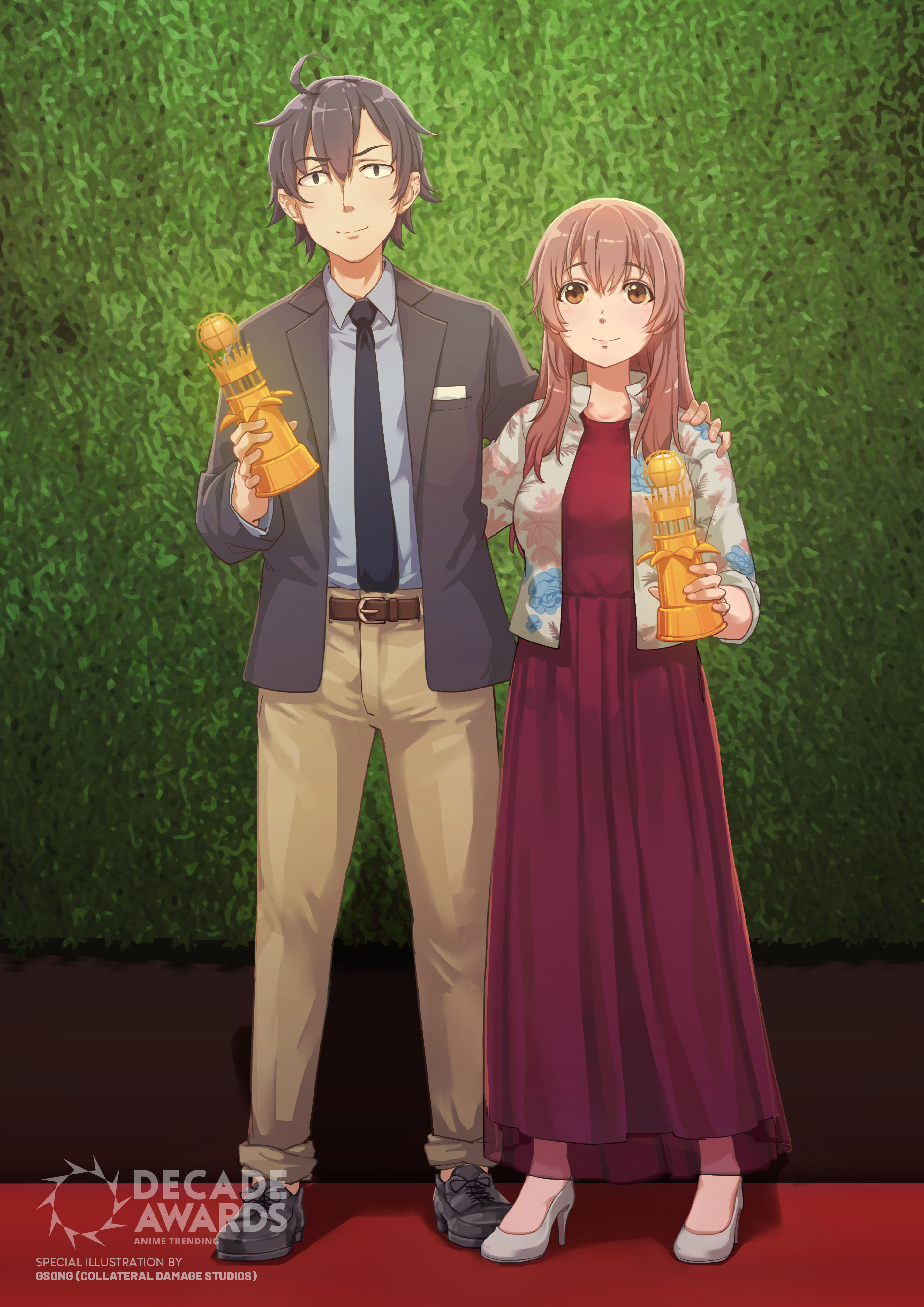 Hachiman and Shouko triumph as Best Boy and Girl of the Decade