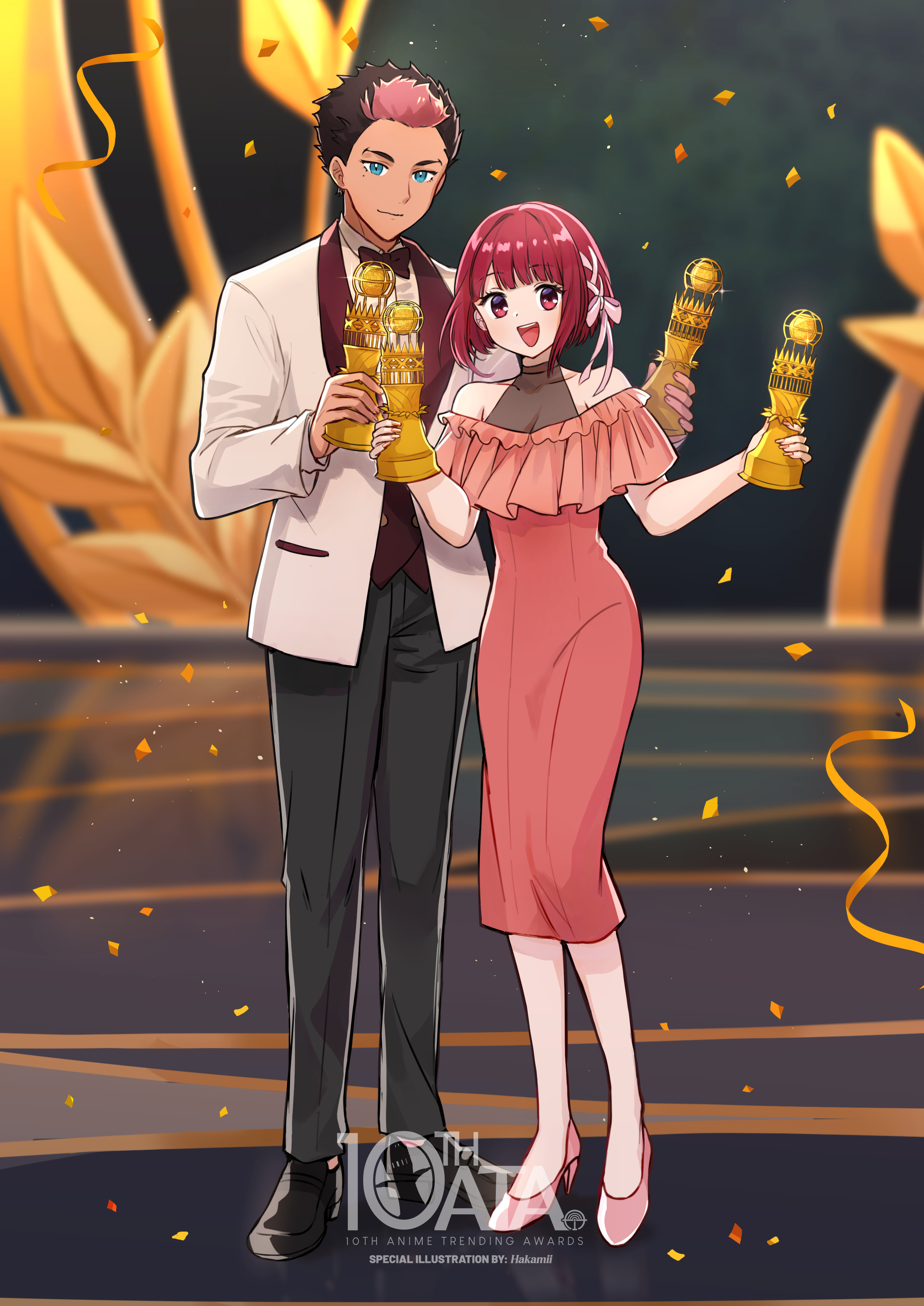 A Historic Characters of the Year win for Guel Jeturk and Kana Arima in the 10th Anime Trending Awards!