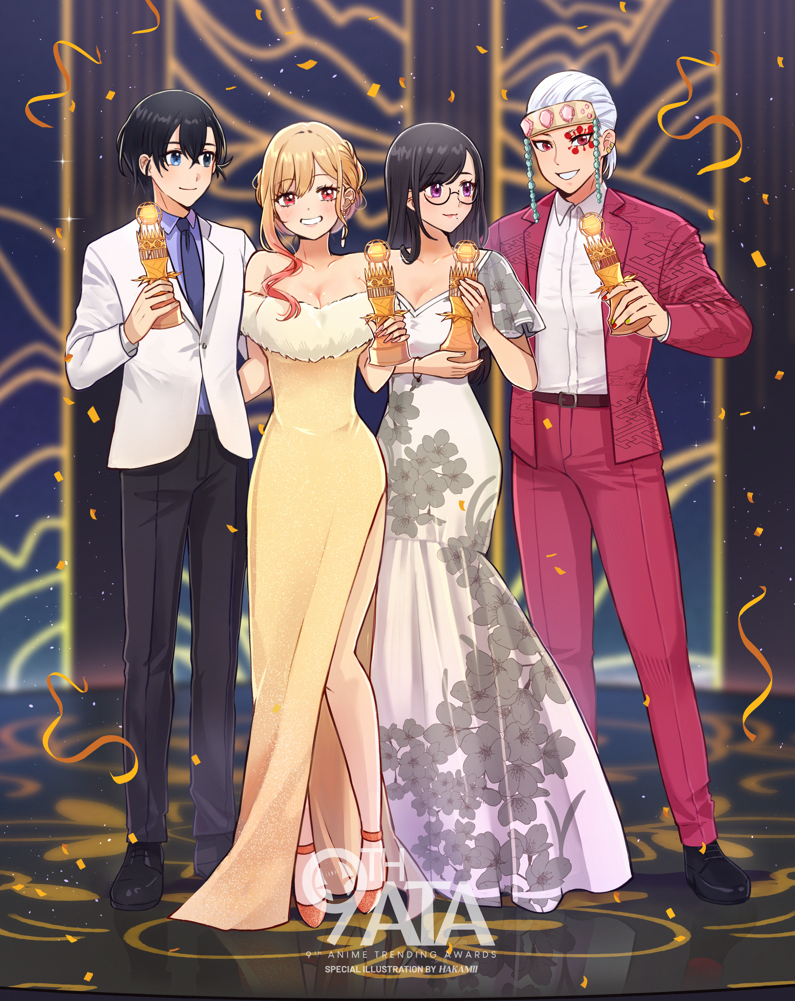 Shinpei, Marin, Hizuru, Tengen are the 2022 Characters of the Year at the 9th Anime Trending Awards